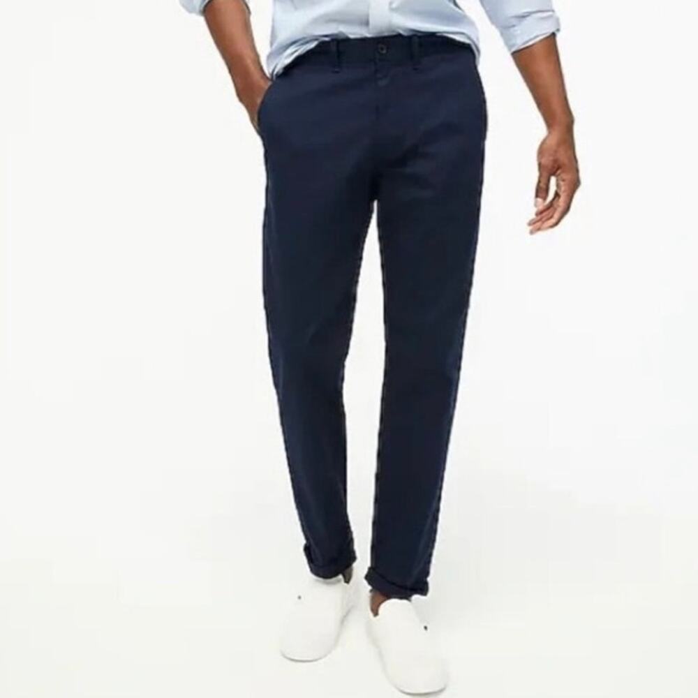 J.Crew Mercantile Flex Straight Pants Men’s 34x34 Blue Stretch Chino Casual